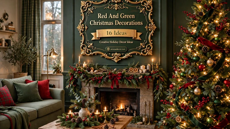 Red And Green Christmas Decorations - 16 Creative Holiday Decor Ideas